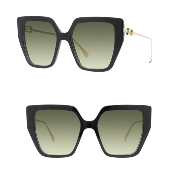 Fendi Accessories - FENDI FE40012U 01P Oversized Square Sunglasses